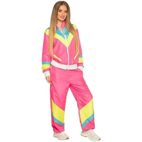 Boland 88533 - Kostüm Trainingsanzug 80er Jahre mit Taschen, Jacke und Hose, Campinganzug, Jogginganzug, Junggesellenabschied, Retro Style, Sportler, Gruppenkostüm, Motto Party, Karneval Boland 88533 - Kostüm Trainingsanzug 80er Jahre mit Taschen, Jacke und Hose, Campinganzug, Jogginganzug, Junggesellenabschied, Retro Style, Sportler, Gruppenkostüm, Motto Party, Karneval von Boland