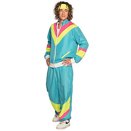 Boland 88544 - Kostüm Trainingsanzug 80er Jahre mit Taschen, Jacke und Hose, Campinganzug, Jogginganzug, Junggesellenabschied, Retro Style, Sportler, Gruppenkostüm, Motto Party, Karneval Boland 88544 - Kostüm Trainingsanzug 80er Jahre mit Taschen, Jacke und Hose, Campinganzug, Jogginganzug, Junggesellenabschied, Retro Style, Sportler, Gruppenkostüm, Motto Party, Karneval von Boland