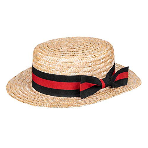 Boland 90993 - Hut Maurice, Strohhut mit Banderole, Kopfbedeckung, Franzose, Maler, Strand, Urlaub, Kostüm, Karneval, Mottoparty Boland 90993 - Hut Maurice, Strohhut mit Banderole, Kopfbedeckung, Franzose, Maler, Strand, Urlaub, Kostüm, Karneval, Mottoparty von Boland