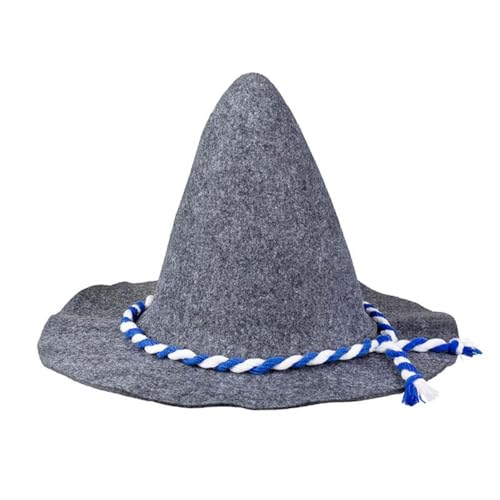 Boland 92981 - Bayern-Hut mit blau-weißer Kordel, Seppl-Hut aus Filz, Kopfbedeckung, Mütze, Volksfest, Bayer, Kostüm, Karneval, Mottoparty Boland 92981 - Bayern-Hut mit blau-weißer Kordel, Seppl-Hut aus Filz, Kopfbedeckung, Mütze, Volksfest, Bayer, Kostüm, Karneval, Mottoparty von Boland