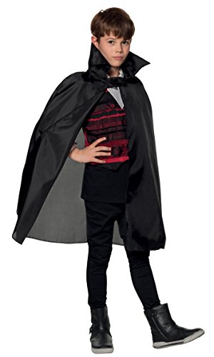 Boland 96918 - Umhang für Kinder, Schwarz, Länge ca. 75 cm, Vampir, Bandit, Zauberer, Kostüm, Karneval, Mottoparty Boland 96918 - Umhang für Kinder, Schwarz, Länge ca. 75 cm, Vampir, Bandit, Zauberer, Kostüm, Karneval, Mottoparty von Boland