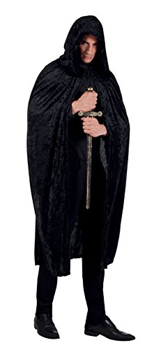 Boland 96942 - Umhang Morgendämmerung, Länge circa 170 cm, schwarzer Überwurf mit Kapuze, Vampir, Henker, Zauberer, Magier, Kostüm, Karneval, Mottoparty Boland 96942 - Umhang Morgendämmerung, Länge circa 170 cm, schwarzer Überwurf mit Kapuze, Vampir, Henker, Zauberer, Magier, Kostüm, Karneval, Mottoparty von Boland