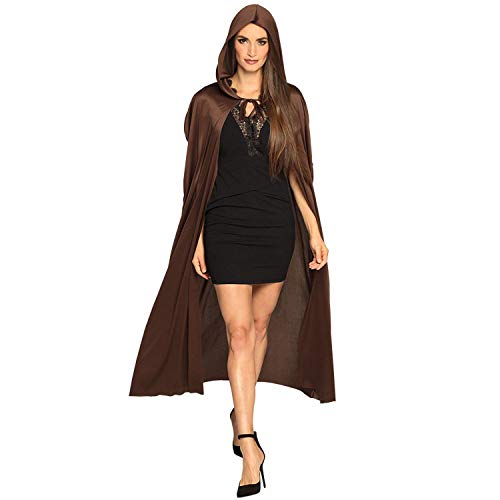 Boland 96947 - Umhang mit Kapuze Dust, Braun, 180 cm, 100% Polyester, Unisex, Hexe, Mittelalter, Reiter, Vampir, Halloween, Kostüm, Karneval, Mottoparty Boland 96947 - Umhang mit Kapuze Dust, Braun, 180 cm, 100% Polyester, Unisex, Hexe, Mittelalter, Reiter, Vampir, Halloween, Kostüm, Karneval, Mottoparty von Boland