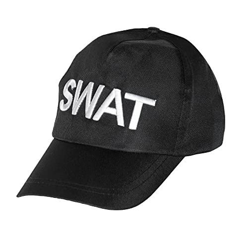 Boland 97045 - Erwachsenenmütze Swat, Kopfbedeckung, Hut, S.W.A.T., Polizei, Kostüm, Karneval, Mottoparty, JGA von Boland