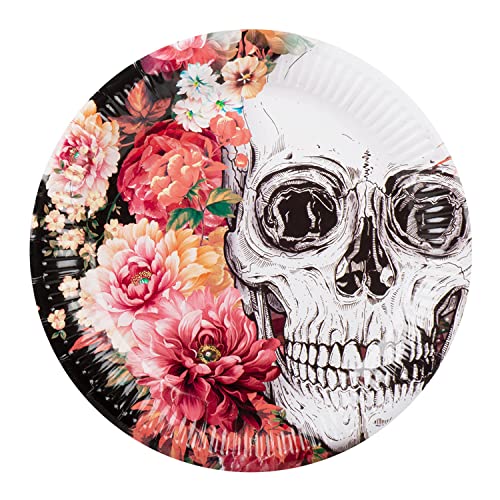 Boland 97086 - Party-Teller Day of the Dead, 10 Stück, Größe 23 cm, umweltfreundliches Party-Geschirr, 100 % Papier, Geburtstag, Mottoparty Boland 97086 - Party-Teller Day of the Dead, 10 Stück, Größe 23 cm, umweltfreundliches Party-Geschirr, 100 % Papier, Geburtstag, Mottoparty von Boland