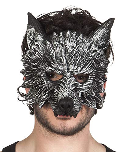 Boland 97516 - Werwolf-Maske, Halbmaske aus Schaumstoff, Gesichts-Maske, Accessoire, Kostüm, Karneval, Mottoparty, Halloween von Boland