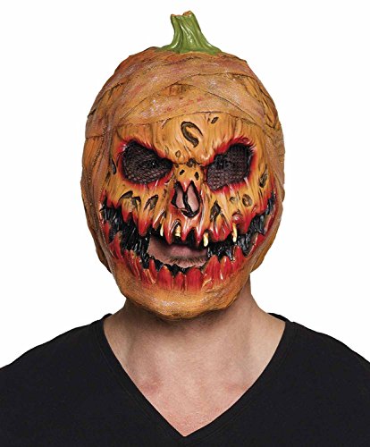 Boland 97556 - Latex-Maske Horror-Kürbis, Vollmaske, Grusel-Maske, Killer, Kostüm, Karneval, Mottoparty, Halloween von Boland