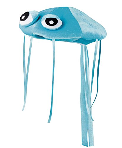 Boland 99904 - Hut Qualle, Plüsch Mütze Octopus, Zubehör für Faschingskostüme, Kopfbedeckung für Kostüm, Karneval, Mottoparty oder JGA, tier-kostüm von Boland