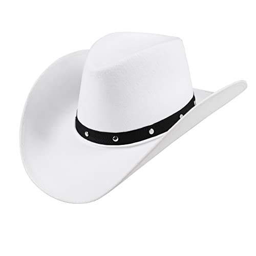 Boland - Cowboy Hut Wichita, Filzhut, Sheriff, Wilder Westen, Verkleidung, Kostüm, Karneval, Mottoparty, Weiß von Boland