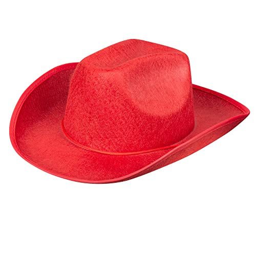 Boland - Cowboy Hut für Erwachsene, Kopfbedeckung für Faschingskostüme, Sheriff, Rodeo Reiter, Wilder Westen, Kostüm, Karneval, Mottoparty, Rot Boland - Cowboy Hut für Erwachsene, Kopfbedeckung für Faschingskostüme, Sheriff, Rodeo Reiter, Wilder Westen, Kostüm, Karneval, Mottoparty, Rot von Boland