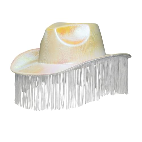 Boland - Cowboyhut Fabulous, Hut für Faschingskostüme, Karneval, Mottoparty, JGA und Western Kostüme, Weiß Boland - Cowboyhut Fabulous, Hut für Faschingskostüme, Karneval, Mottoparty, JGA und Western Kostüme, Weiß von Boland