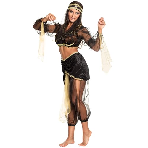Boland - Erwachsenen-Kostüm Bauchtänzerin, verschiedene Größen, Kopftuch mit Schleier, Top, Gürtel und Hose, Set, Karneval, Mottoparty Boland - Erwachsenen-Kostüm Bauchtänzerin, verschiedene Größen, Kopftuch mit Schleier, Top, Gürtel und Hose, Set, Karneval, Mottoparty von Boland