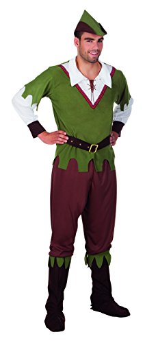 Boland - Erwachsenen-Kostüm Forest Hunter, verschiedene Größen, Shirt, Hose mit Gürtel, Stiefelüberzieher und Hut, Jäger, Robin Hood, Set, Karneval, Mottoparty Boland - Erwachsenen-Kostüm Forest Hunter, verschiedene Größen, Shirt, Hose mit Gürtel, Stiefelüberzieher und Hut, Jäger, Robin Hood, Set, Karneval, Mottoparty von Boland