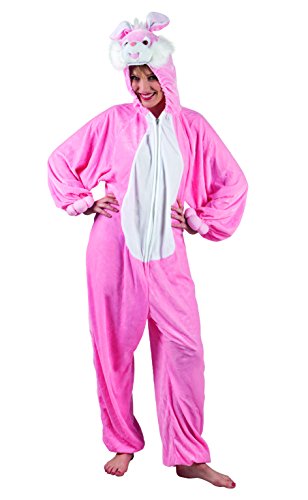 Boland - Erwachsenen-Kostüm Hase, Kapuzen-Overall aus Plüsch, Tiermotiv, Reisverschluss vorne, Kaninchen, Häschen, Bunny, Karneval, Fasching, Mottoparty Boland - Erwachsenen-Kostüm Hase, Kapuzen-Overall aus Plüsch, Tiermotiv, Reisverschluss vorne, Kaninchen, Häschen, Bunny, Karneval, Fasching, Mottoparty von Boland