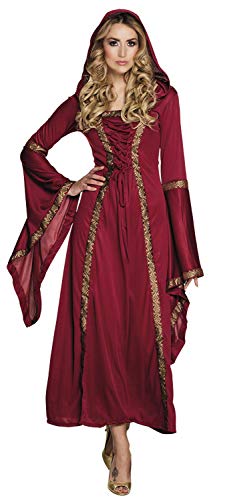Boland - Erwachsenen-Kostüm Lady Gwendolyn, langes Kleid mit Kapuze, Mittelalter-Dame, Königin, Set, Karneval, Mottoparty Boland - Erwachsenen-Kostüm Lady Gwendolyn, langes Kleid mit Kapuze, Mittelalter-Dame, Königin, Set, Karneval, Mottoparty von Boland