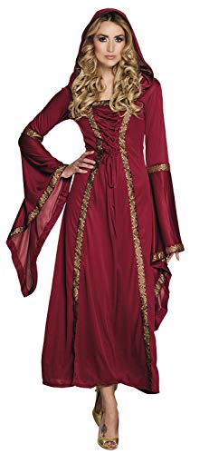 Boland - Erwachsenen-Kostüm Lady Gwendolyn, langes Kleid mit Kapuze, Mittelalter-Dame, Königin, Set, Karneval, Mottoparty Boland - Erwachsenen-Kostüm Lady Gwendolyn, langes Kleid mit Kapuze, Mittelalter-Dame, Königin, Set, Karneval, Mottoparty von Boland