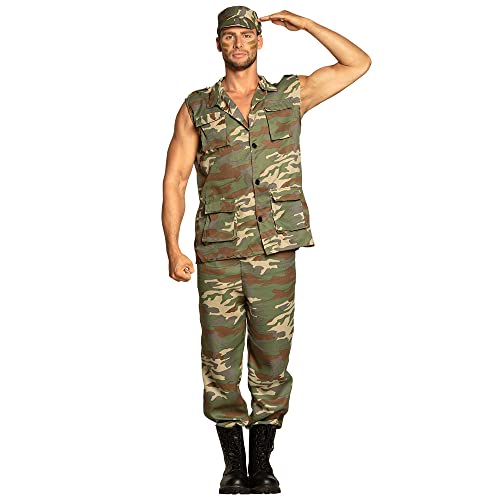 Boland - Erwachsenenkostüm Army Officer, Set mit Hose, Weste und Mütze, für Herren, Mottoparty, Karneval, Verkleidung Boland - Erwachsenenkostüm Army Officer, Set mit Hose, Weste und Mütze, für Herren, Mottoparty, Karneval, Verkleidung von Boland
