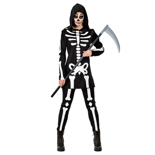 Boland - Erwachsenenkostüm Skelett, Kostüm für Erwachsene, Faschingskostüme, Halloween, Grim Reaper Boland - Erwachsenenkostüm Skelett, Kostüm für Erwachsene, Faschingskostüme, Halloween, Grim Reaper von Boland