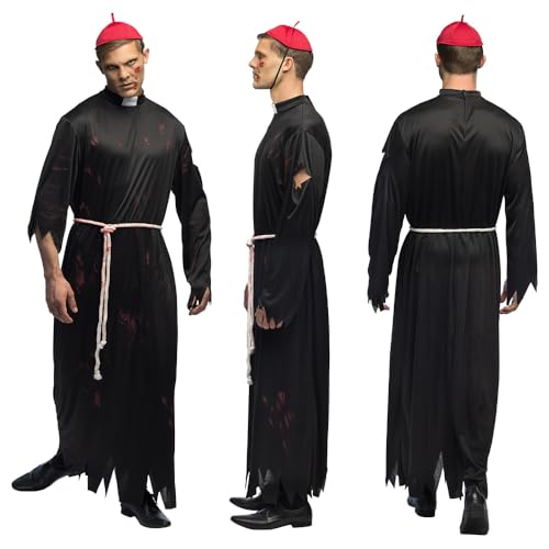 Boland - Erwachsenenkostüm Zombie-Priester, Kostüm für Erwachsene, Faschingskostüme, Halloween, Horror-Pfarrer von Boland