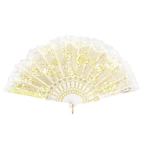 Boland - Fächer Granada aus Stoff, circa 25 cm lang, 20er Jahre, The great Gatsby, Spanierin, Barock, Kostüm, Accessoire, Mottoparty, Karneval Boland - Fächer Granada aus Stoff, circa 25 cm lang, 20er Jahre, The great Gatsby, Spanierin, Barock, Kostüm, Accessoire, Mottoparty, Karneval von Boland