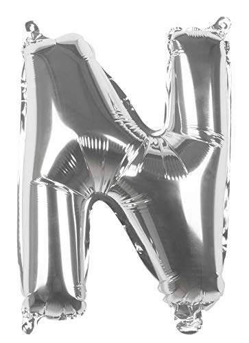 Boland - Folienballon Buchstabe, Größe 36 cm, Silber, Buchstabenballon, Ballon, Luft, Helium, Füllung, Geburtstag, Jubiläum, Jubiläumsjahr, Lebensjahr, Überraschungsparty, Kindergeburtstag Boland - Folienballon Buchstabe, Größe 36 cm, Silber, Buchstabenballon, Ballon, Luft, Helium, Füllung, Geburtstag, Jubiläum, Jubiläumsjahr, Lebensjahr, Überraschungsparty, Kindergeburtstag von Boland