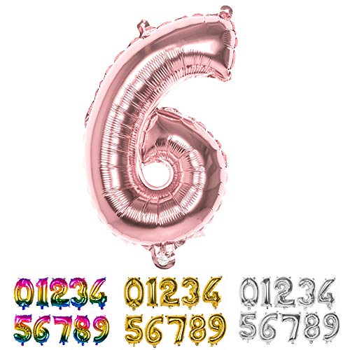 Boland - Folienballon Zahl, Größe 36 cm, Rosegold, Zahlenballon, Ballon, Luft, Geburtstag, Jubiläum, Jubiläumsjahr, Lebensjahr, Überraschungsparty, Kindergeburtstag, Dekoration Boland - Folienballon Zahl, Größe 36 cm, Rosegold, Zahlenballon, Ballon, Luft, Geburtstag, Jubiläum, Jubiläumsjahr, Lebensjahr, Überraschungsparty, Kindergeburtstag, Dekoration von Boland