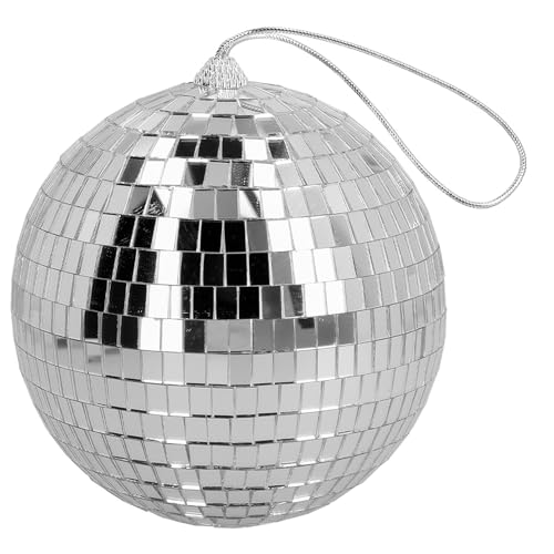 Boland - Glänzende Discokugel, Durchmesser ca. 15 cm, Disco Fever, Hängedeko, Dekoration für Party oder Silvester, Silber Boland - Glänzende Discokugel, Durchmesser ca. 15 cm, Disco Fever, Hängedeko, Dekoration für Party oder Silvester, Silber von Boland