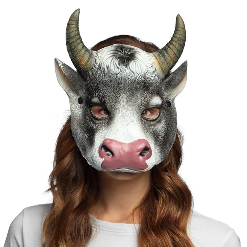 Boland - Halbmaske, Tiermaske mit realistischem Druck und Gummizug, ideal für Tier Faschingskostüme zum Karneval, für Halloween oder eine Mottoparty von Boland