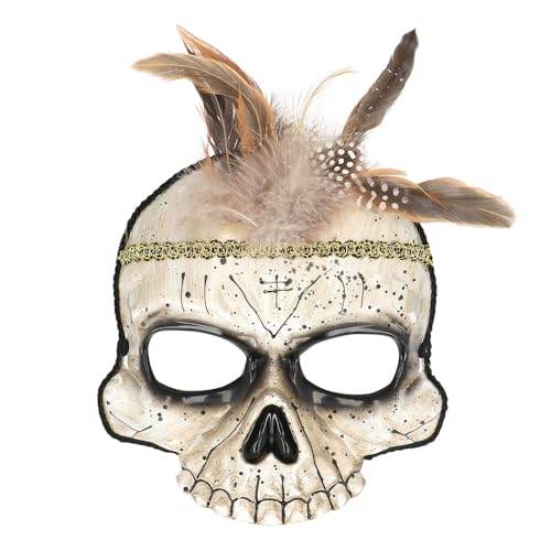Boland - Halbmaske Voodoo, Horrormaske für Kostüme, Halloween und Karneval, Schamane, Wunderheiler Boland - Halbmaske Voodoo, Horrormaske für Kostüme, Halloween und Karneval, Schamane, Wunderheiler von Boland