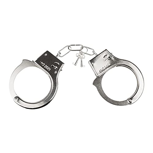 Boland 64482 - Handfessel silber, Polizei-Kostüm-Accessoire, Karneval, Fasching Boland 64482 - Handfessel silber, Polizei-Kostüm-Accessoire, Karneval, Fasching von Boland