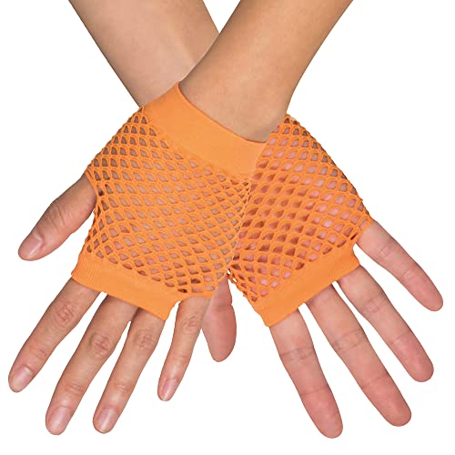 Boland - Handschuhe New York, Netzhandschuhe, Stulpen, 80er Jahre, dehnbar, Kostüme, Karneval, Mottoparty von Boland