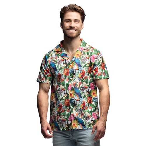 Boland - Hawaii Hemd Tropical für Herren, Kurzarm Shirt, Oberteil für Karneval, Mottoparty und JGA Boland - Hawaii Hemd Tropical für Herren, Kurzarm Shirt, Oberteil für Karneval, Mottoparty und JGA von Boland