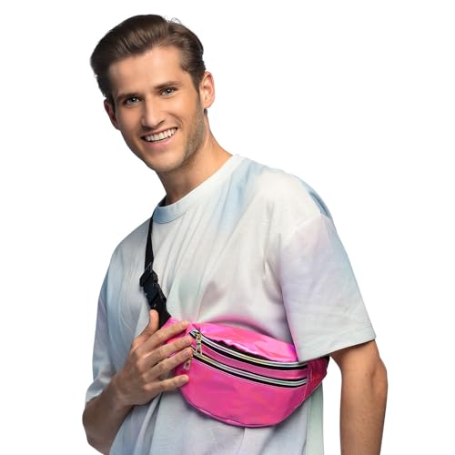Boland - Holografische Gürteltasche, Retro, Zubehör für Faschingskostüme, Bauchtasche, Festival Zubehör, Karneval, Mottoparty Boland - Holografische Gürteltasche, Retro, Zubehör für Faschingskostüme, Bauchtasche, Festival Zubehör, Karneval, Mottoparty von Boland