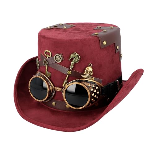 Boland - Hut Keypunk für Erwachsene, Kopfbedeckung für Faschingskostüme, Karneval, Mottoparty und Festivals, Steampunk Boland - Hut Keypunk für Erwachsene, Kopfbedeckung für Faschingskostüme, Karneval, Mottoparty und Festivals, Steampunk von Boland