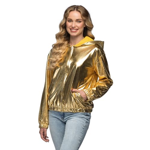 Boland - Jacke Rave im Metallic Look, Kostüm für Damen und Herren im Retro Style, Gruppenkostüm für Mottoparty oder Karneval Boland - Jacke Rave im Metallic Look, Kostüm für Damen und Herren im Retro Style, Gruppenkostüm für Mottoparty oder Karneval von Boland