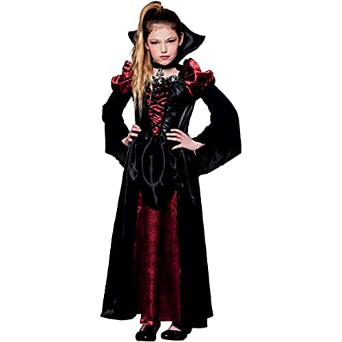 Boland - Kinder-Kostüm Vampir-Königin, verschiedene Größen, Kleid mit Halsband, Halloween, Kinderkostüm, Mottoparty von Boland