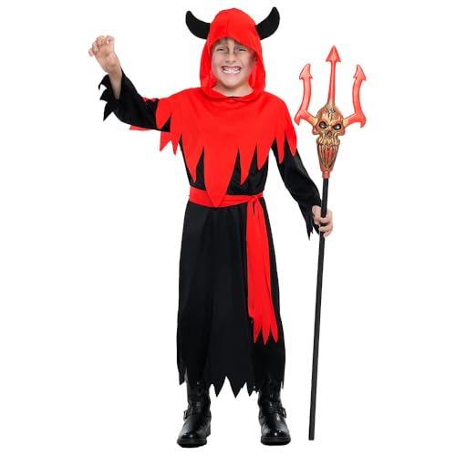 Boland - Kinderkostüm Devil Boy, Teufel-Kostüm für Kinder, Faschingskostüme, Kostümset Halloween, 7-9 Jahre von Boland
