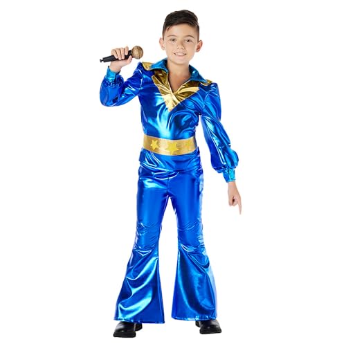 Boland - Kinderkostüm Disco King, 3-teilig, Faschingskostüm für Mottoparty, Halloween oder Karneval, Sänger, Superstar Boland - Kinderkostüm Disco King, 3-teilig, Faschingskostüm für Mottoparty, Halloween oder Karneval, Sänger, Superstar von Boland