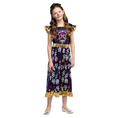 Boland - Kinderkostüm La Famosa, 3-teiliges Set, Kostüm für Kinder, Faschingskostüme, Halloween, Dia de los Muertos von Boland
