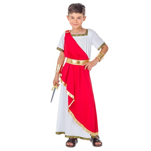 Boland - Kinderkostüm Römer, Faschingskostüm für Mottoparty, Halloween oder Karneval, römischer Kaiser Julius, 10-12 Jahre von Boland