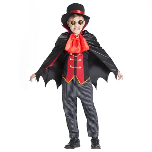 Boland - Kinderkostüm Vampir Meister, Faschingskostüm, Kostümset für Halloween, Karneval und Mottoparty von Boland