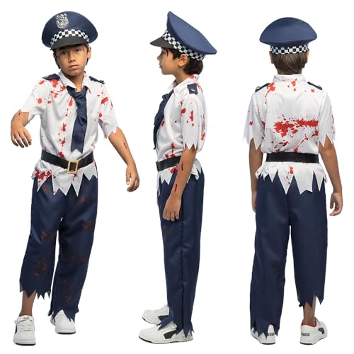 Boland - Kinderkostüm Zombie-Polizei, Kostüm für Kinder, Faschingskostüme, Halloween, Horror-Polizist von Boland