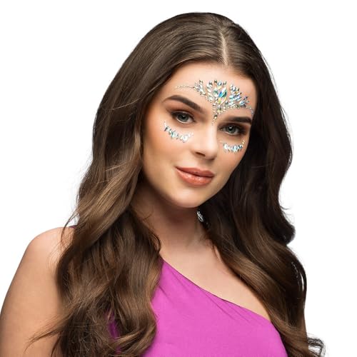 Boland - Körperschmuck 3er Set, selbstklebende Strasssteine für Gesicht und Körper, ideal für Karneval, Make-Up oder Festival von Boland