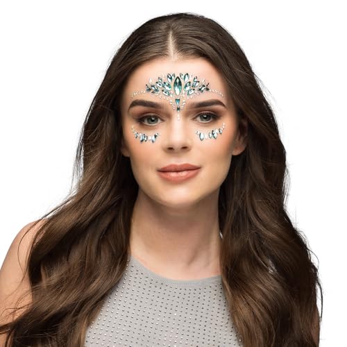 Boland - Körperschmuck 3er Set, selbstklebende Strasssteine für Gesicht und Körper, ideal für Karneval, Make-Up oder Festival von Boland
