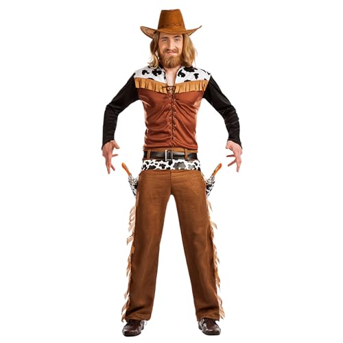 Boland - Kostüm Cowboy für Herren, 3-teilig, Faschingskostüm für Mottoparty, Halloween oder Karneval, Wilder Westen Boland - Kostüm Cowboy für Herren, 3-teilig, Faschingskostüm für Mottoparty, Halloween oder Karneval, Wilder Westen von Boland