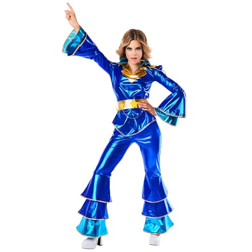 Boland - Kostüm Dancing Queen für Damen, 3-teilig, Faschingskostüm für Mottoparty, Halloween oder Karneval, Sänger, Superstar Boland - Kostüm Dancing Queen für Damen, 3-teilig, Faschingskostüm für Mottoparty, Halloween oder Karneval, Sänger, Superstar von Boland