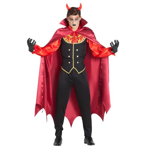 Boland - Kostüm Devil Lord für Erwachsene, Faschingskostüm Teufel, Kostümset für Halloween, Karneval und Mottoparty von Boland