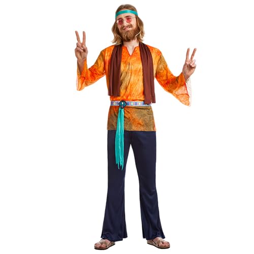 Boland - Kostüm Hippie Buzz für Herren, 5-teilig, Faschingskostüm für Mottoparty, Halloween oder Karneval, Flower Power Boland - Kostüm Hippie Buzz für Herren, 5-teilig, Faschingskostüm für Mottoparty, Halloween oder Karneval, Flower Power von Boland