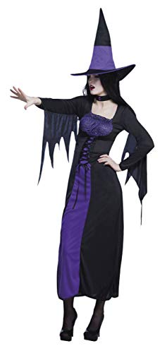 Boland - Kostüm Lila Hexe für Damen, Set mit Kleid, Halsband und Hut, Faschingskostüme Frauen, Verkleidung Boland - Kostüm Lila Hexe für Damen, Set mit Kleid, Halsband und Hut, Faschingskostüme Frauen, Verkleidung von Boland