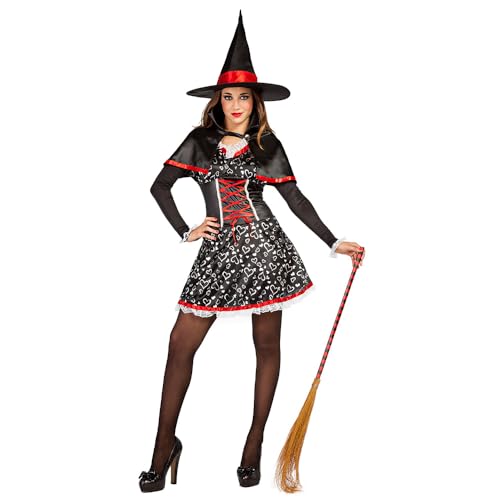 Boland - Kostüm Lovley Witch für Erwachsene, Faschingskostüm Hexe, Kostümset für Halloween, Karneval und Mottoparty von Boland